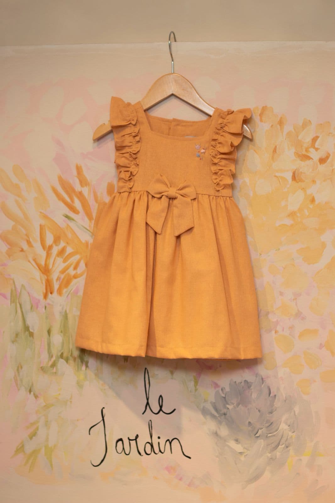 Vestido Linho — Laranja
